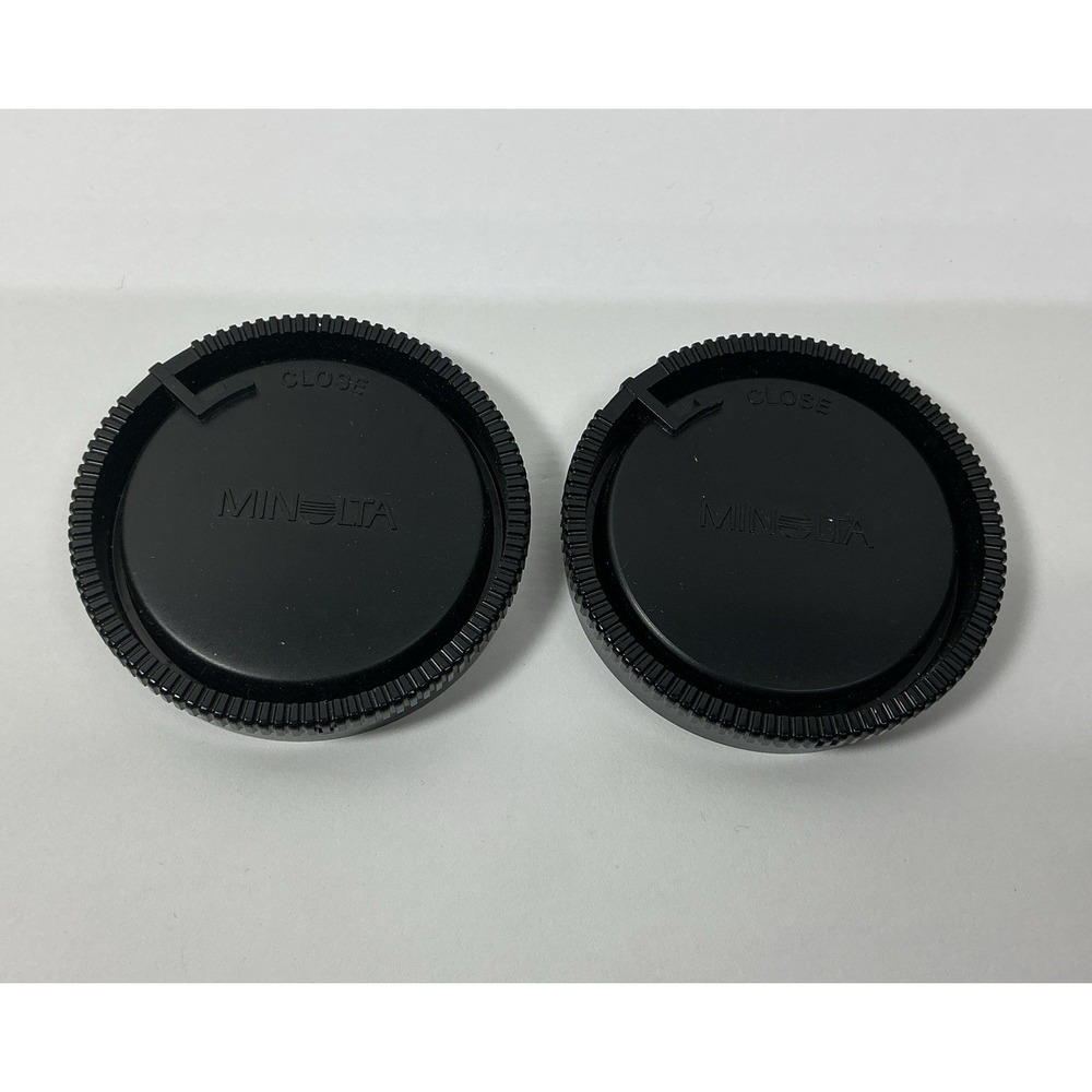 Set of 2 - Genuine Minolta LR-1000 Rear Lens Cap for Camera/Photography Japan